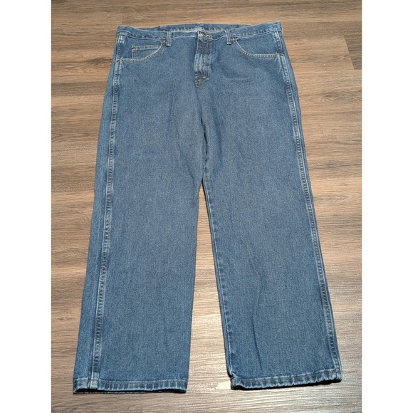Wrangler Other - Wrangler Rugged Wear Mens Relaxed Fit Straight Leg Jeans Blue 38x30 35001AI
